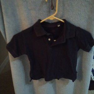 XXS 3 Gap black polo shirt